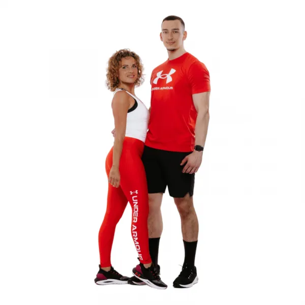 Dámske legíny UNDER ARMOUR Armour Branded Legging-RED 814