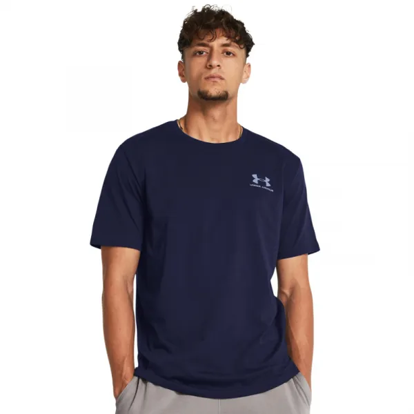 Pánske tričko s krátkym rukávom UNDER ARMOUR UA M SPORTSTYLE LC SS-BLU