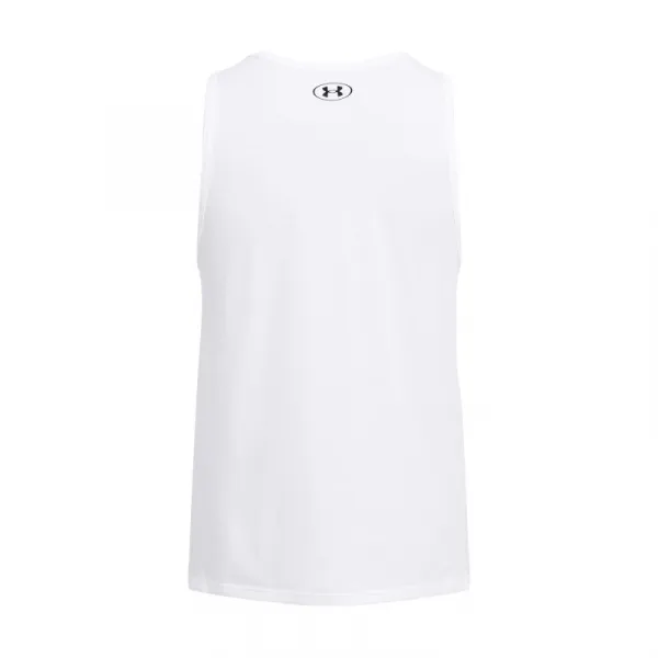 Pánske tričko bez rukávov UNDER ARMOUR UA SPORTSTYLE LOGO TANK-WHT