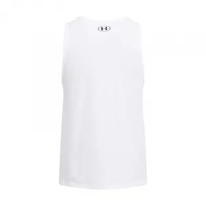 Pánske tričko bez rukávov UNDER ARMOUR UA SPORTSTYLE LOGO TANK-WHT
