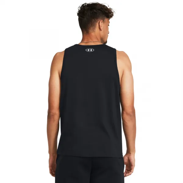 Pánske tričko bez rukávov UNDER ARMOUR UA SPORTSTYLE LOGO TANK-BLK