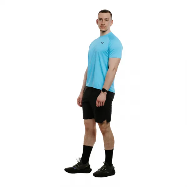 Pánske tréningové tričko s krátkym rukávom UNDER ARMOUR UA Tech Textured SS-BLU