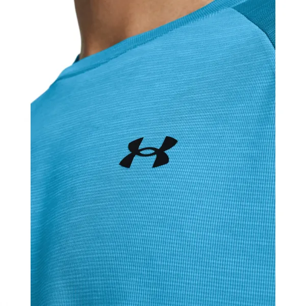 Pánske tréningové tričko s krátkym rukávom UNDER ARMOUR UA Tech Textured SS-BLU