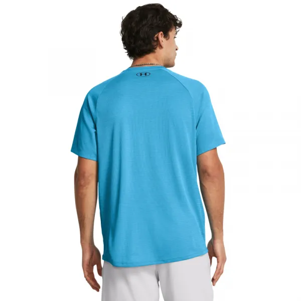 Pánske tréningové tričko s krátkym rukávom UNDER ARMOUR UA Tech Textured SS-BLU