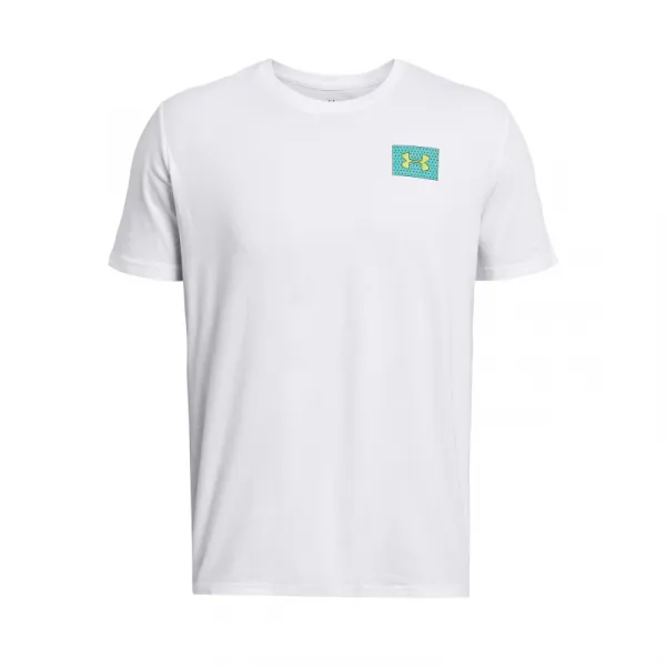 Pánske tričko s krátkym rukávom UNDER ARMOUR UA Color Block Logo&nbsp;?LC-WHT