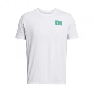 Pánske tričko s krátkym rukávom UNDER ARMOUR UA Color Block Logo&nbsp;?LC-WHT
