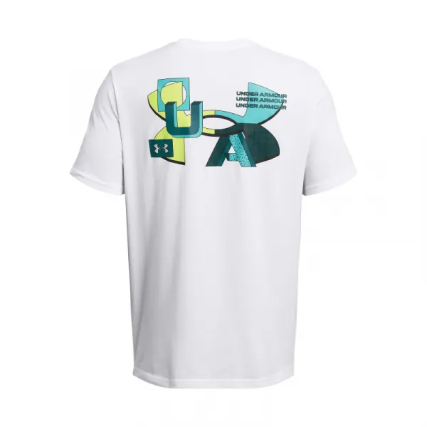 Pánske tričko s krátkym rukávom UNDER ARMOUR UA Color Block Logo&nbsp;?LC-WHT