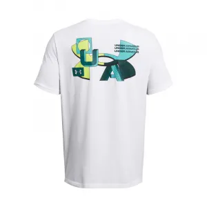 Pánske tričko s krátkym rukávom UNDER ARMOUR UA Color Block Logo&nbsp;?LC-WHT