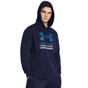 Pánska mikina s kapucňou UNDER ARMOUR UA Rival Terry Graphic Hood-BLU