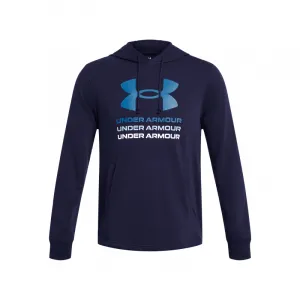 Pánska mikina s kapucňou UNDER ARMOUR UA Rival Terry Graphic Hood-BLU