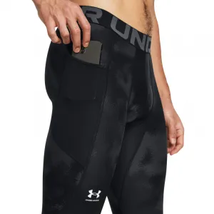 Pánske kompresné legíny UNDER ARMOUR UA HG Armour Printed Lgs-BLK