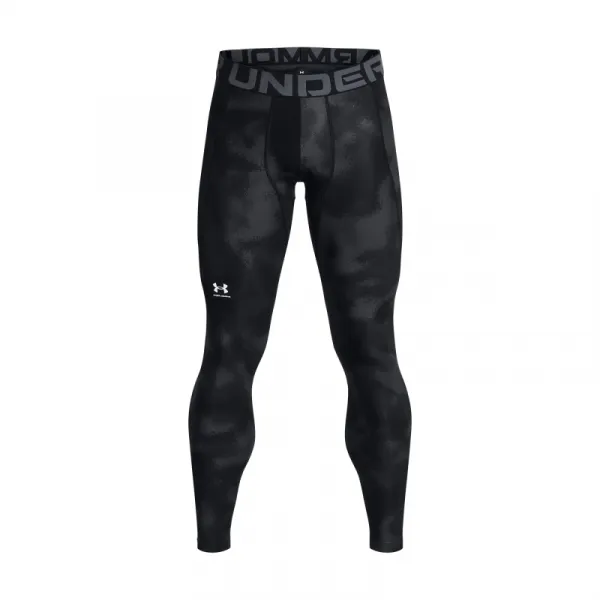 Pánske kompresné legíny UNDER ARMOUR UA HG Armour Printed Lgs-BLK