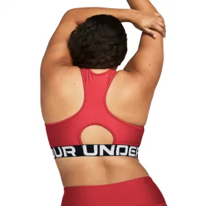 Dámska tréningová športová podprsenka UNDER ARMOUR UA HG Authentics Mid Branded-RED