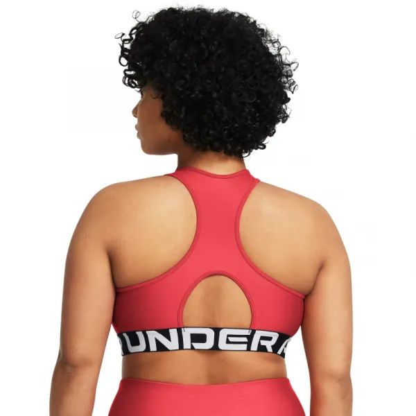 Dámska tréningová športová podprsenka UNDER ARMOUR UA HG Authentics Mid Branded-RED