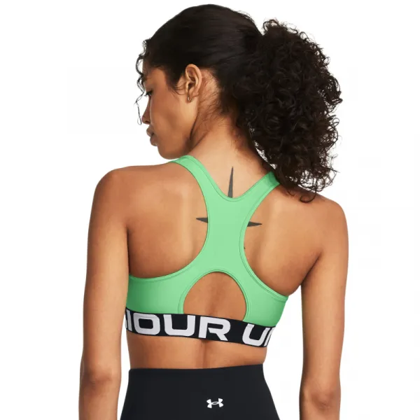Dámska tréningová športová podprsenka UNDER ARMOUR UA HG Authentics Mid Branded-GRN 350