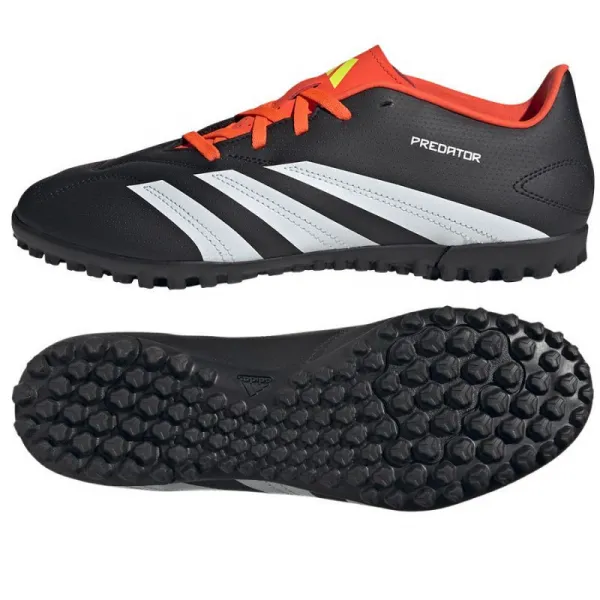 Pánske futbalové kopačky turfy ADIDAS Predator Club M TF core black cloud white solar red