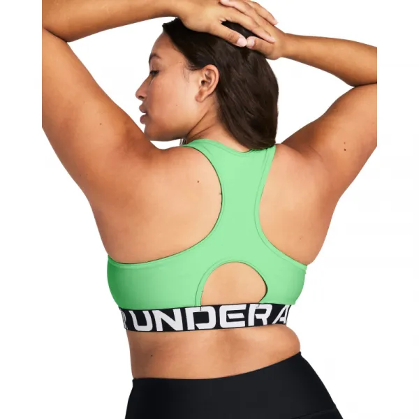 Dámska tréningová športová podprsenka UNDER ARMOUR UA HG Authentics Mid Branded-GRN 350