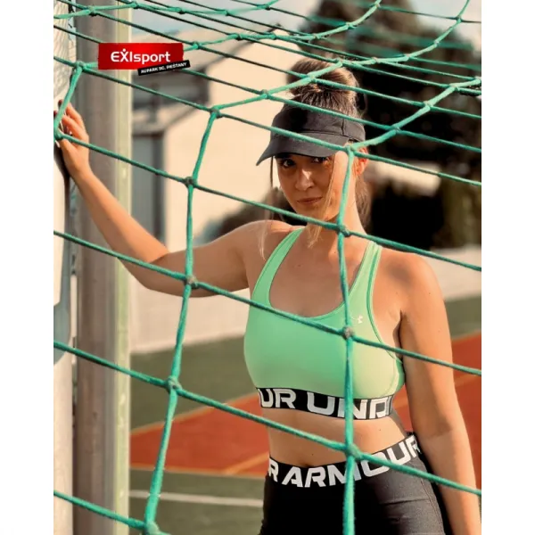 Dámska tréningová športová podprsenka UNDER ARMOUR UA HG Authentics Mid Branded-GRN 350
