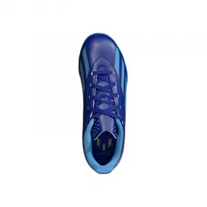 Chlapčenské futbalové kopačky turfy ADIDAS X Crazyfast Messi Jr TF lucid blue blue burst cloud white