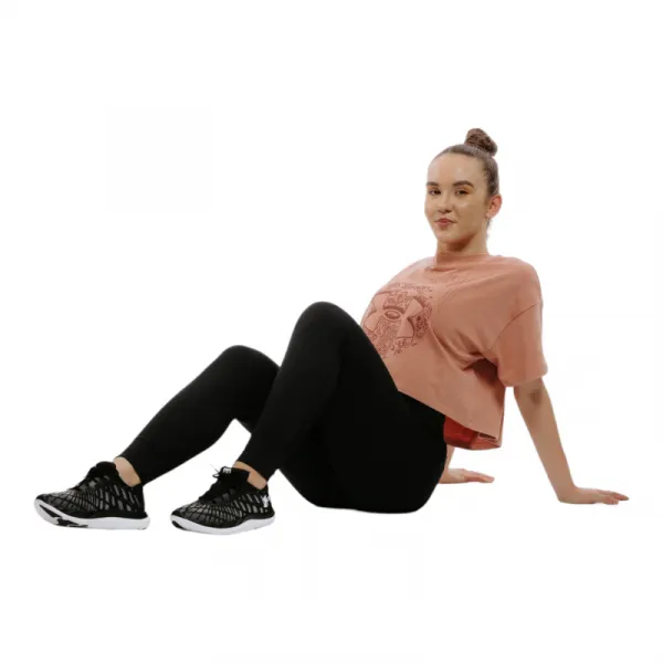 Dámske tričko s krátkym rukávom UNDER ARMOUR UA HW Dusk to Dawn Crop SS-PNK