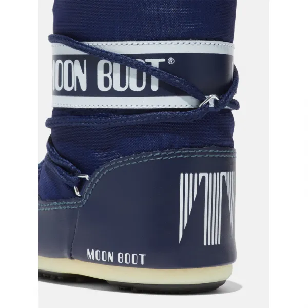 Juniorské vysoké zimné topánky MOON BOOT MB ICON MINI NYLON, F003 BLUE