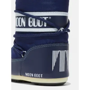 Juniorské vysoké zimné topánky MOON BOOT MB ICON MINI NYLON, F003 BLUE
