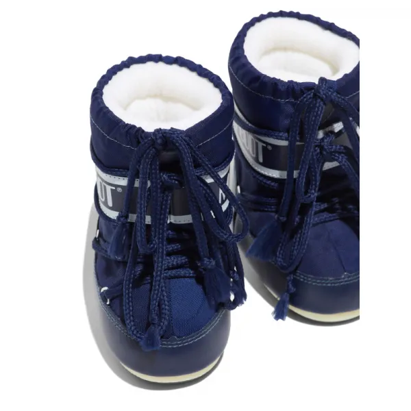 Juniorské vysoké zimné topánky MOON BOOT MB ICON MINI NYLON, F003 BLUE