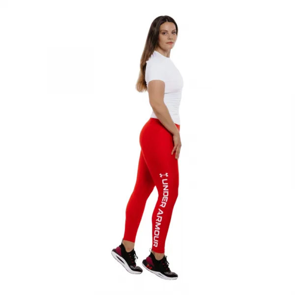Dámske legíny UNDER ARMOUR Armour Branded Legging-RED 814