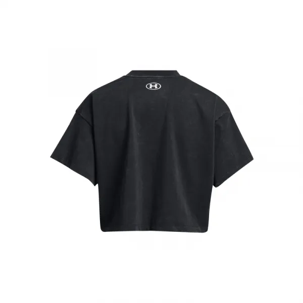 Dámske tričko s krátkym rukávom UNDER ARMOUR UA HW Dusk to Dawn Crop SS-BLK