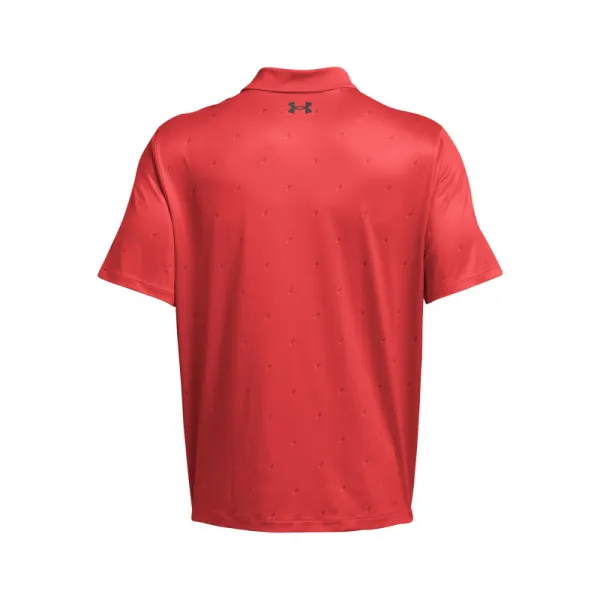 Pánske golfové polo tričko s krátkym rukávom UNDER ARMOUR UA Perf 3.0 Printed Polo-RED