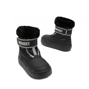 Juniorské vysoké zimné topánky MOON BOOT MB JR PARK STRAP, N001 BLACK