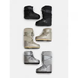 Vysoké zimné topánky MOON BOOT MB ICON GLANCE, B003 PLATINUM