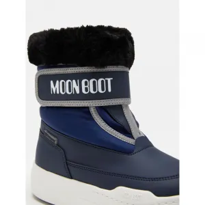 Juniorské vysoké zimné topánky MOON BOOT MB JR PARK STRAP, F003 BLUE