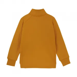 Juniorská flisová mikina so zipsom COLOR KIDS Fleece Jacket - Brushed inside-741829.3042-Marmalade