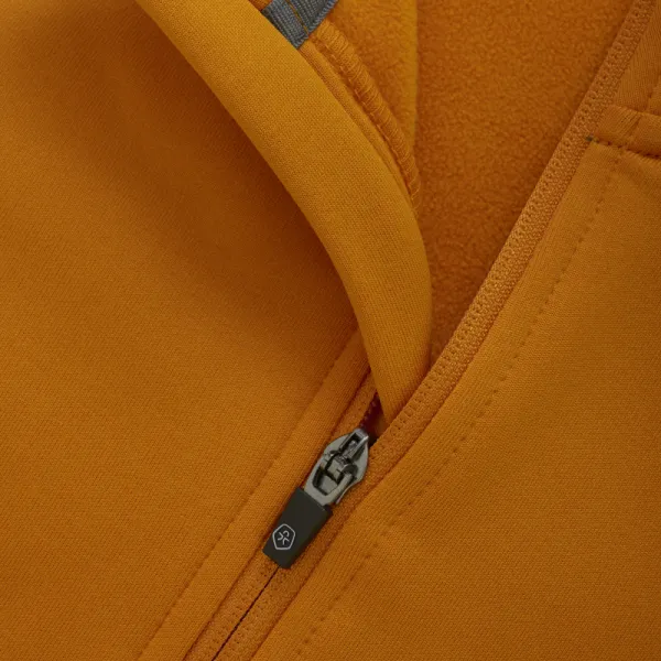 Juniorská flisová mikina so zipsom COLOR KIDS Fleece Jacket - Brushed inside-741829.3042-Marmalade