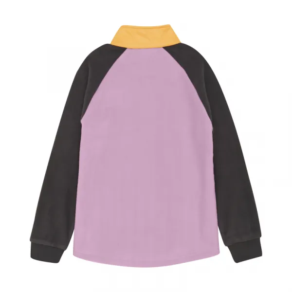 Dievčenská lyžiarska flisová mikina COLOR KIDS Fleece Jacket - Anorak-741811.5214-Lilac chiffon