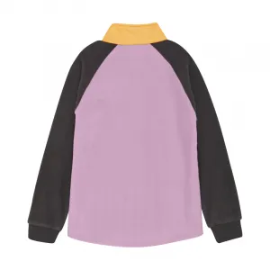 Dievčenská lyžiarska flisová mikina COLOR KIDS Fleece Jacket - Anorak-741811.5214-Lilac chiffon