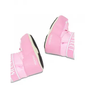 Juniorské vysoké zimné topánky MOON BOOT MB CRIB NYLON JR-J004 LIGHT PINK