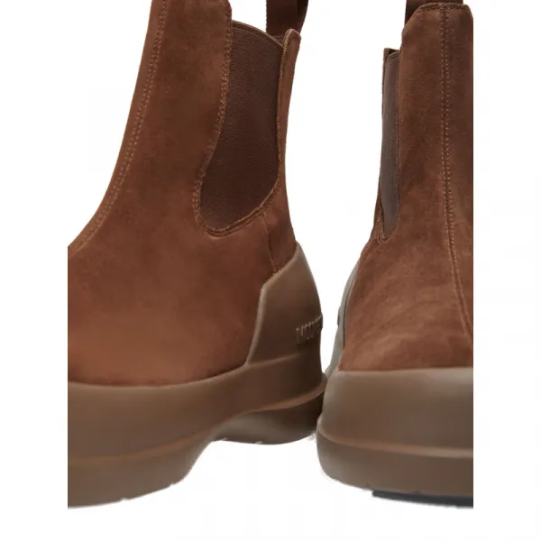 Vysoké zimné topánky MOON BOOT MB LUNA CHELSEA SUEDE-M004 BROWN
