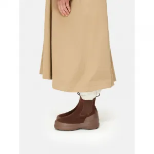 Vysoké zimné topánky MOON BOOT MB LUNA CHELSEA SUEDE-M004 BROWN