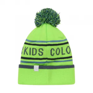 Detská zimná čiapka COLOR KIDS Hat - Logo CK-741915.2144-Green Gecko