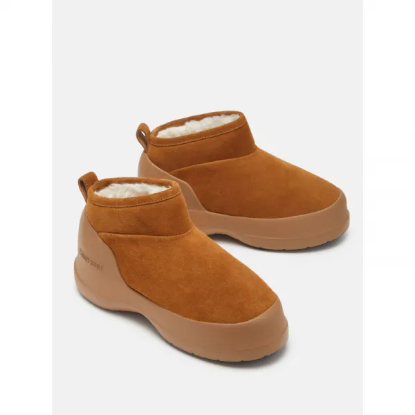Nízke zimné topánky MOON BOOT MB LUNA LOW BOOT SUEDE-M008 COGNAC