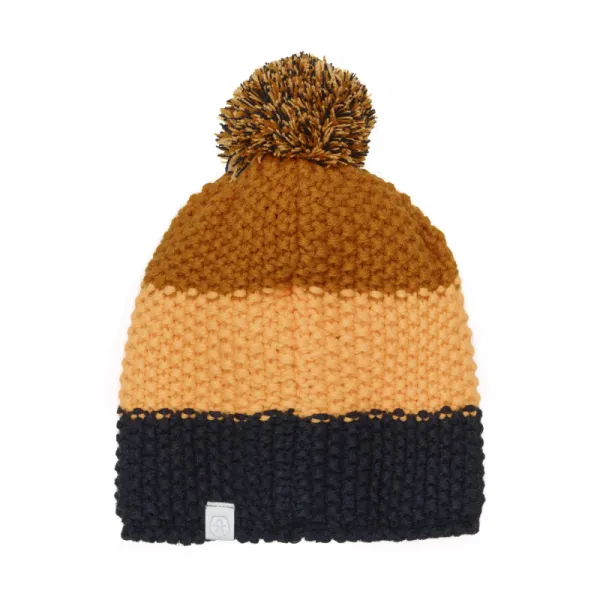 Detská zimná čiapka COLOR KIDS Hat - Colorblock-741911.3520-Orange Pop