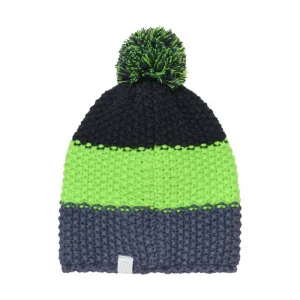 Detská zimná čiapka COLOR KIDS Hat - Colorblock-741911.2144-Green Gecko