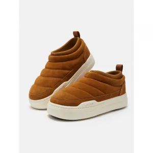 Nízke zimné topánky MOON BOOT MB PARK SOFT SUEDE-M008 COGNAC