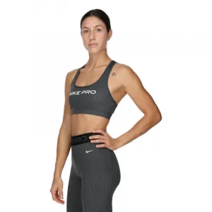 Dámska tréningová športová podprsenka NIKE PRO W SWSH LGT SPT AOP BRA-FN4708-060-ANTHRACITE