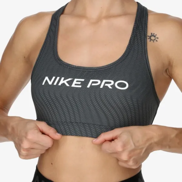 Dámska tréningová športová podprsenka NIKE PRO W SWSH LGT SPT AOP BRA-FN4708-060-ANTHRACITE