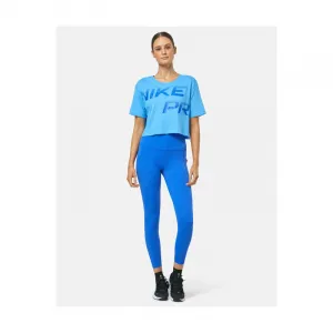Dámske tréningové tričko s krátkym rukávom NIKE PRO W GRX SS-FQ4985-412-UNIVERSITY BLUE