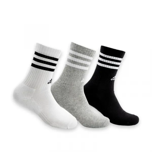 Ponožky ADIDAS 3S C SPW CRW 3P MGREYH WHITE BLACK W