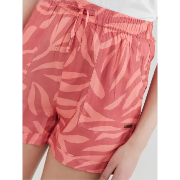 Dámske nohavice FUNDANGO Carla Shorts-353-hibiscus